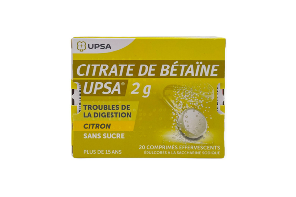 image Digestion Citrate de Bétaïne et Citrate de Calcium effervescent
